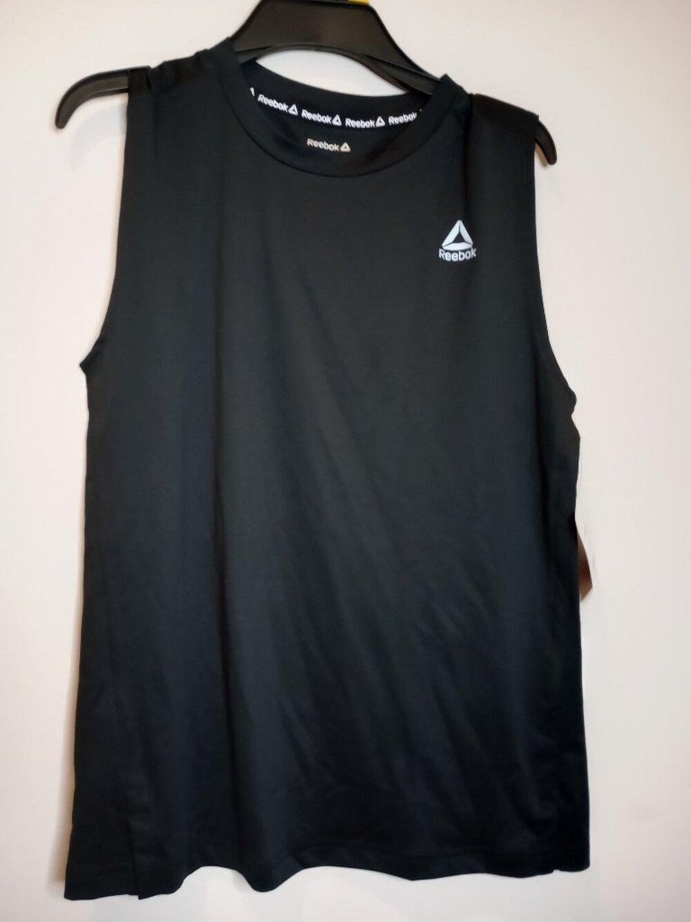 Reebok Boys L (10/12) Black Sleeveless Muscle Tank Athletic Performance Shirt